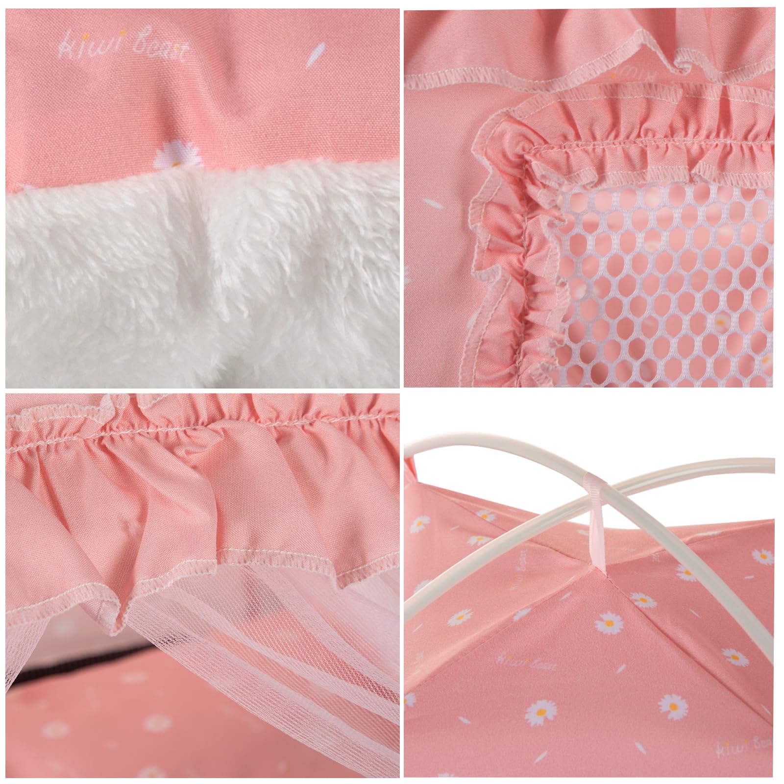SEIMMIE Cat Princess Bed Tent easy clean design for quick tidy ups