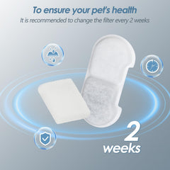 SEIRMEP replacement filters 8-pack ensuring fresh, clean water for daily pet hydration