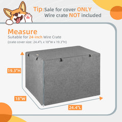 Seiyierr dog crate cover side-door access supports easy entry and ventilation.