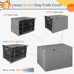Seiyierr durable polyester kennel cover guards against wind, dust, and scratching.
