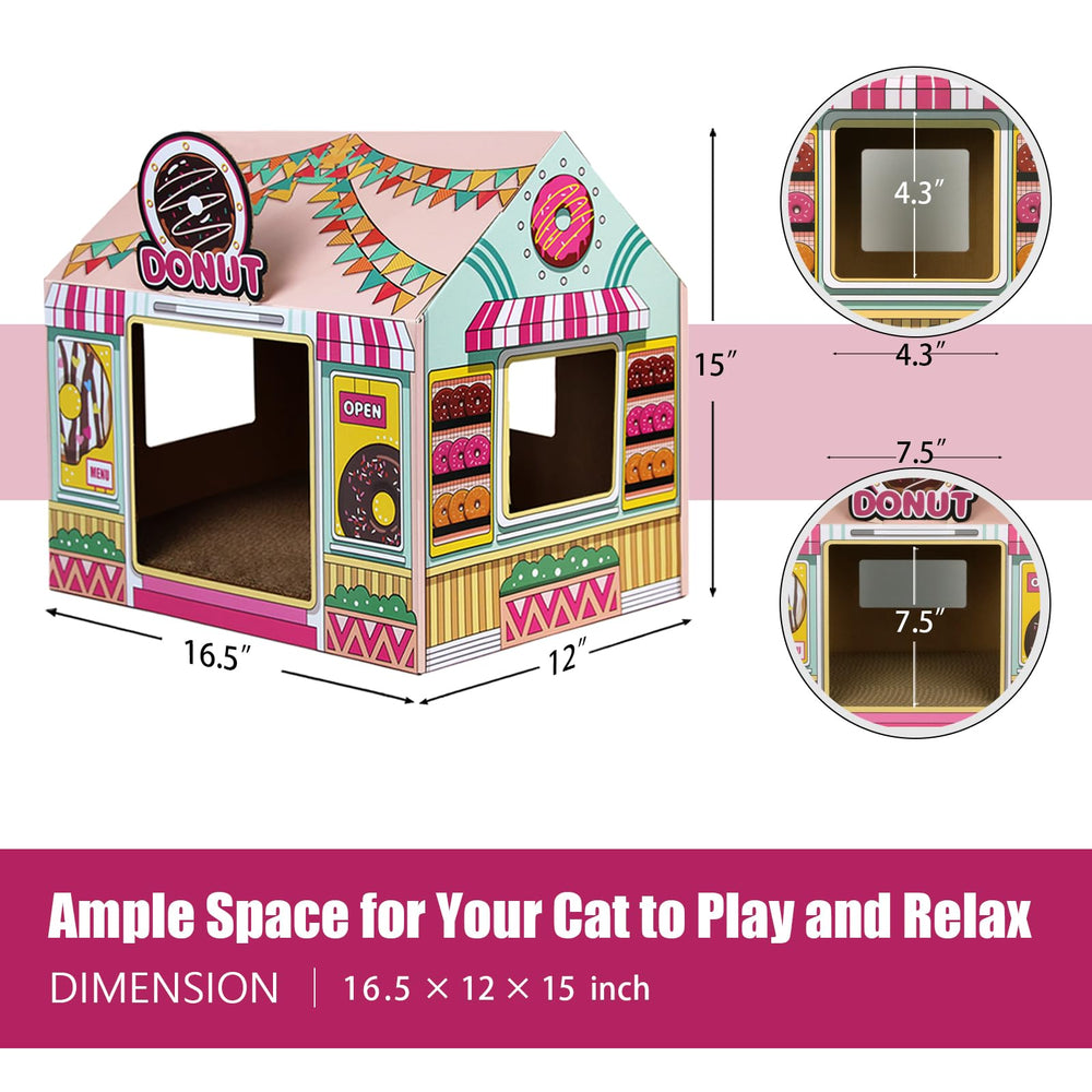 SEKAM Donut Shop includes catnip to attract play and engagement.