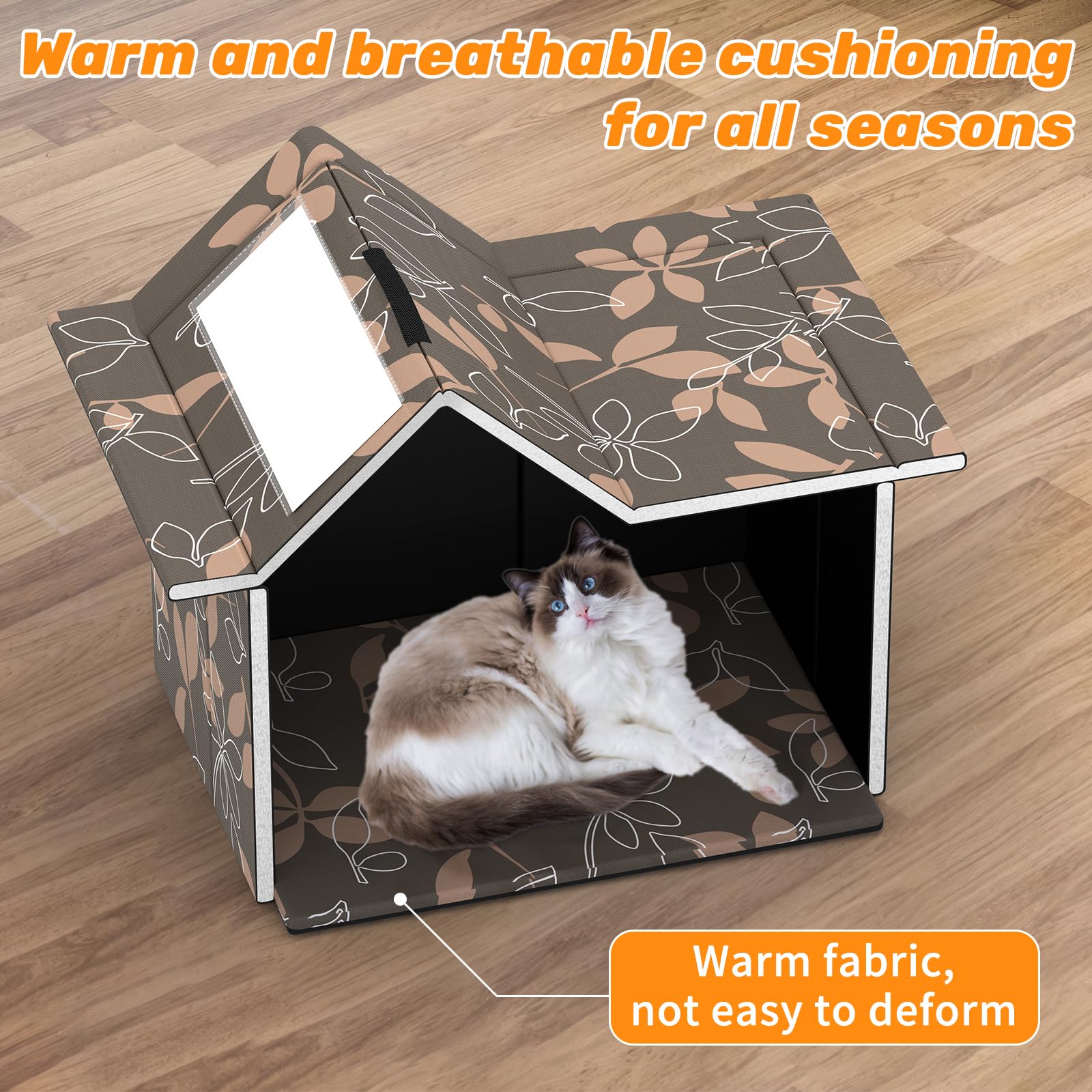 SELBATON outdoor cat house DIY design keeps parts from being misplaced