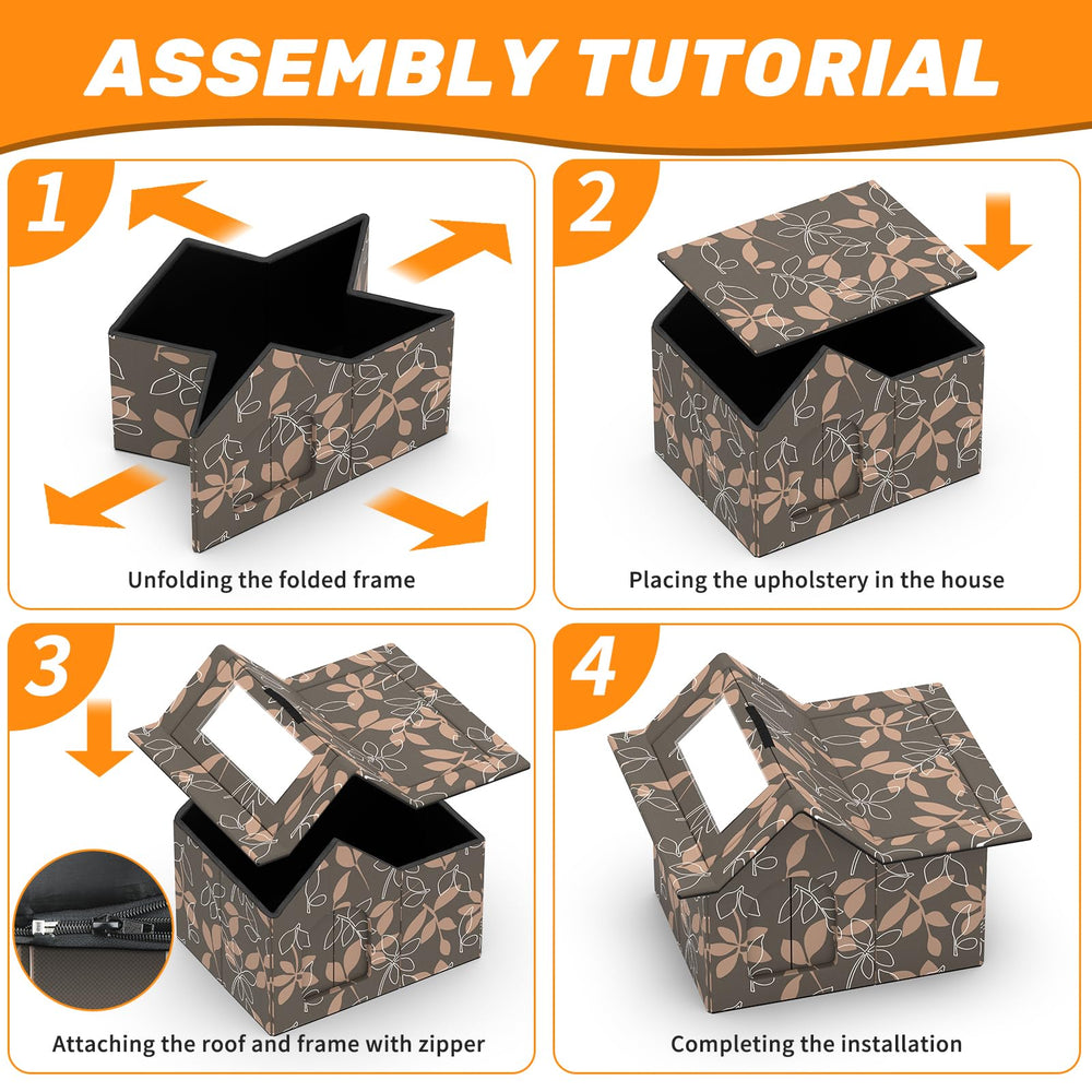 SELBATON outdoor cat house versatile for indoor and outdoor use