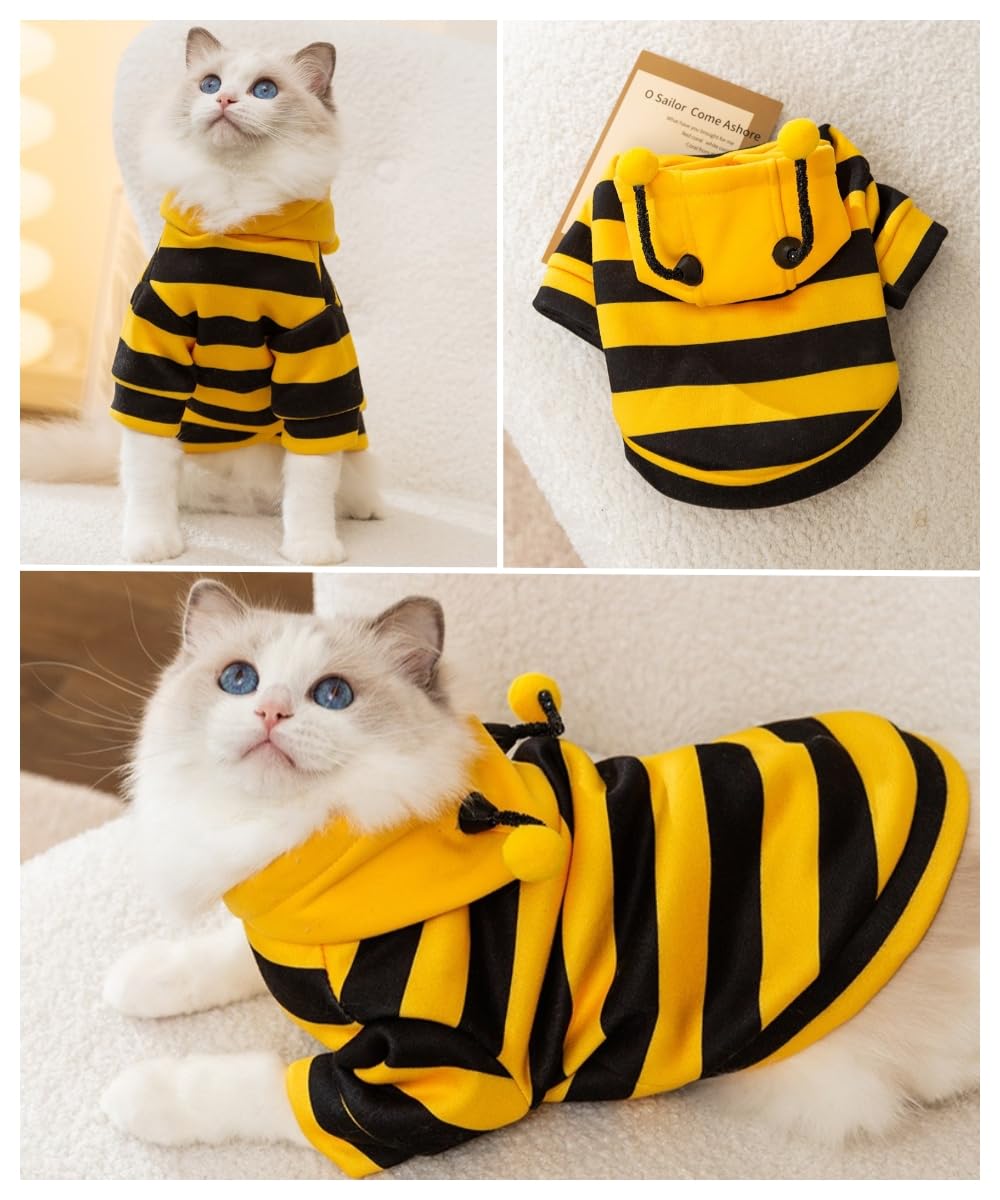 Selena Bee Hoodie displays bendable antennae for cute expressions.