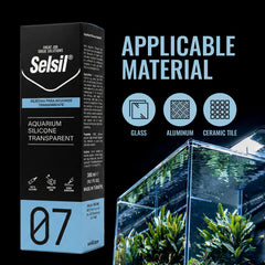 SELSIL aquarium sealant clear UV and ozone resistance for durable aquarium seams