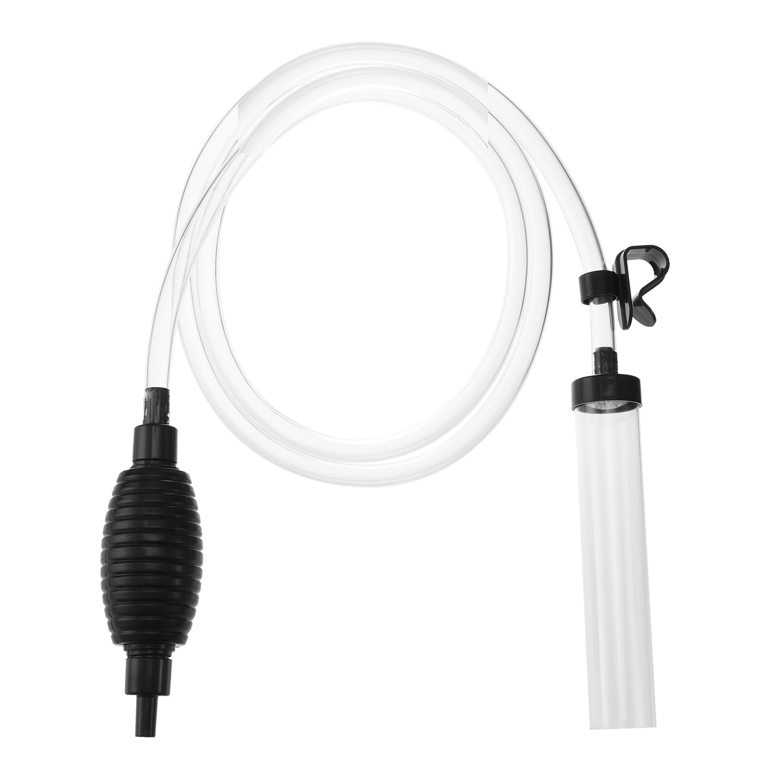 Seltomer 7ft gravel vacuum with clear hose for efficient water changes.