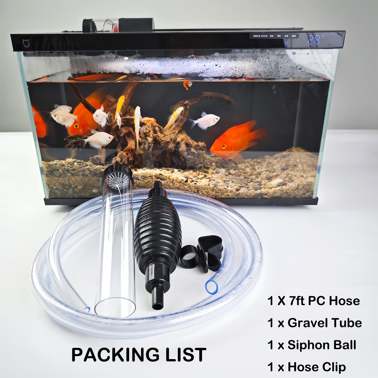 Seltomer all-in-one aquarium accessory ideal for routine maintenance.