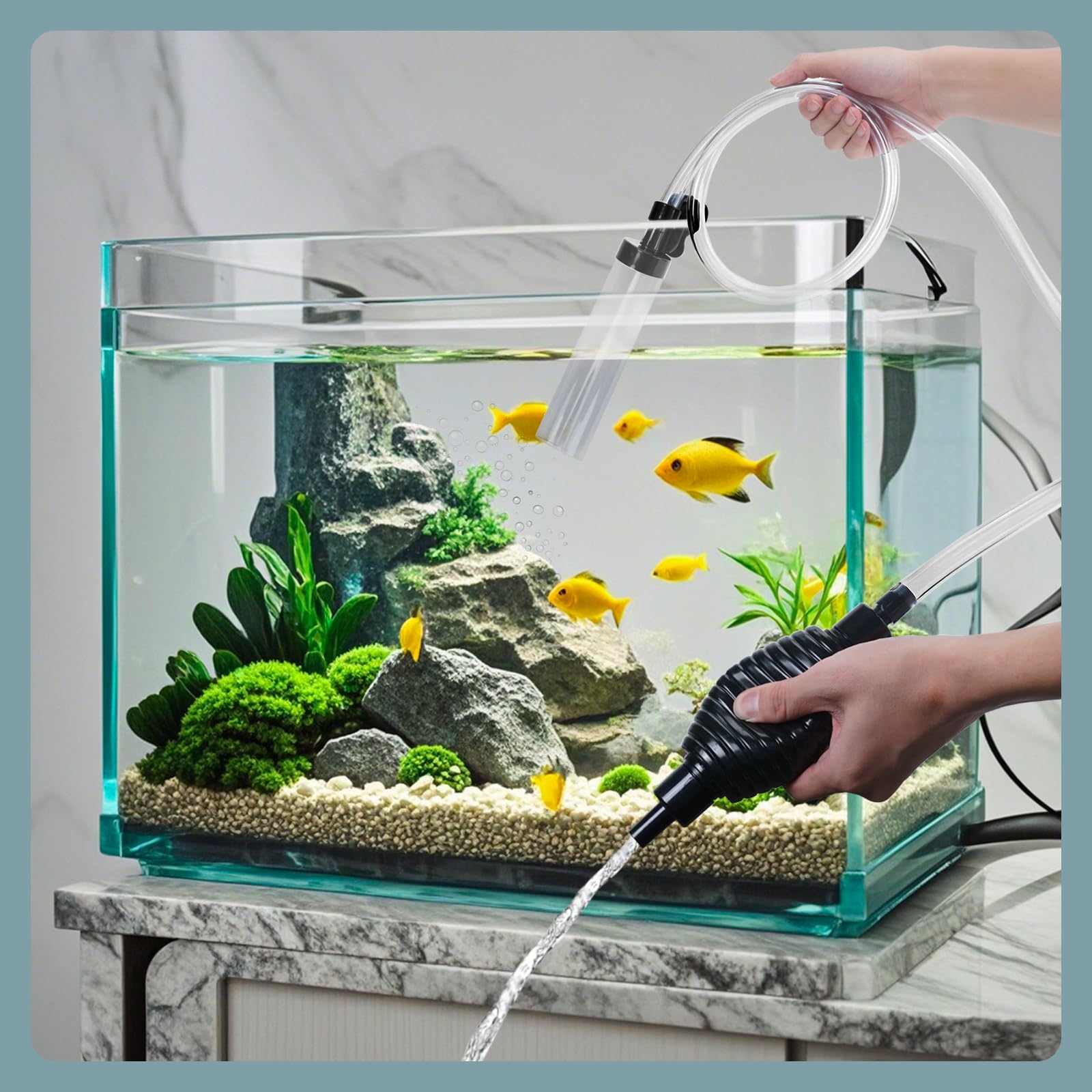 Seltomer detachable filter screen keeps gravel from fish