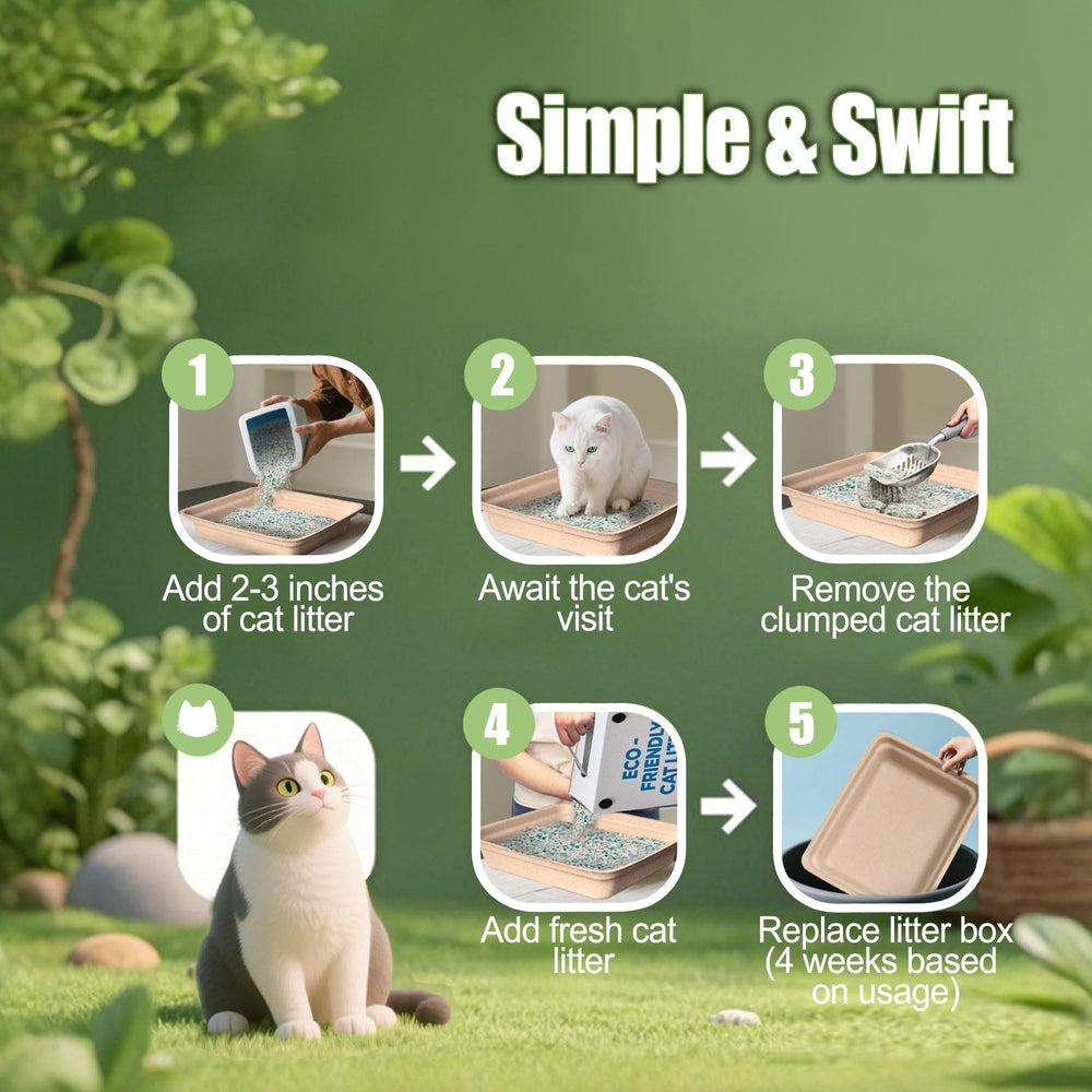 SEMEDOYO spacious design accommodates adult cats with comfortable digging.