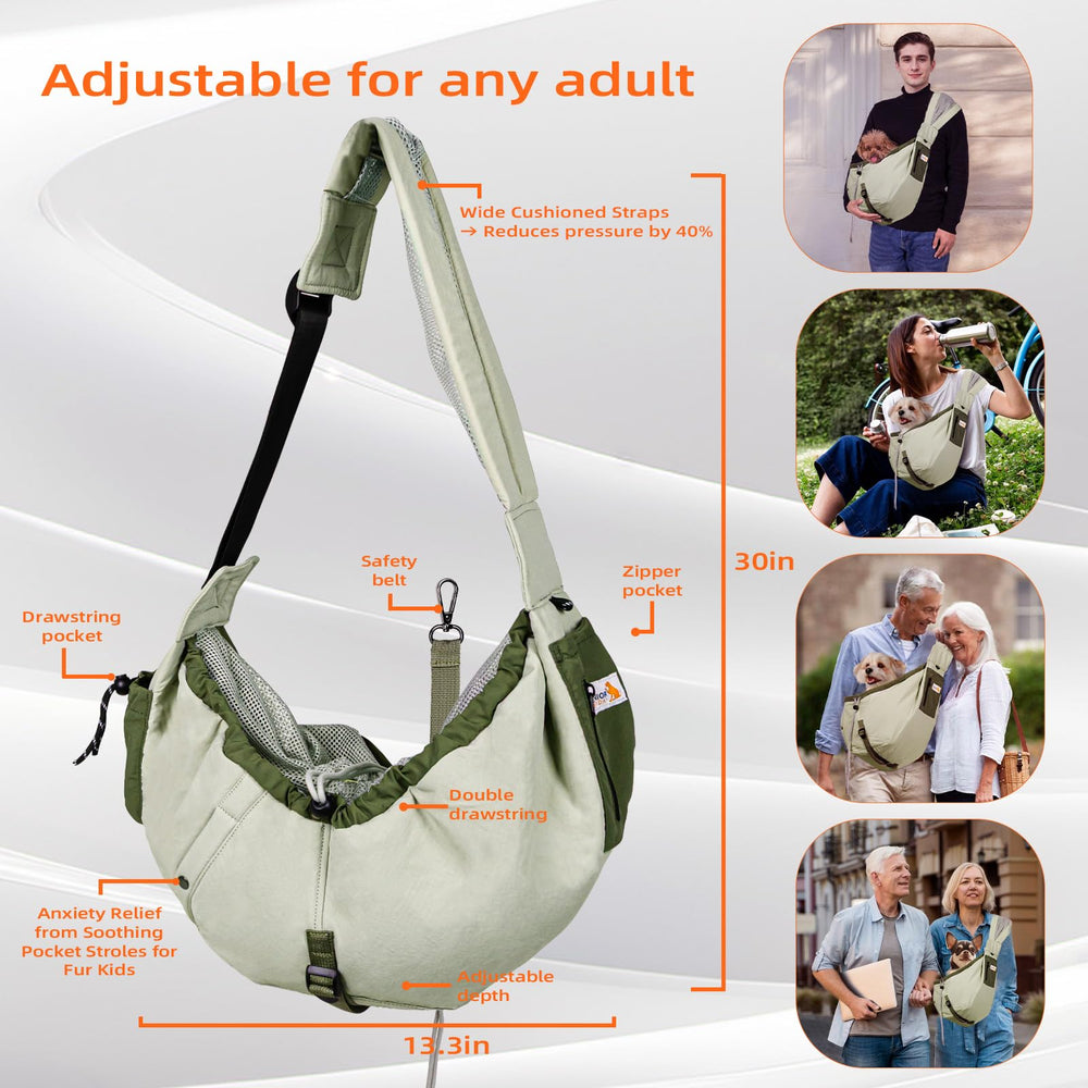Senior Budday dog carrier sling ready for travel and daily adventures.