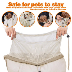 SENIOR BUDDAY carrier sling with pocket storage keeps essentials within reach
