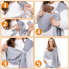 Senior Budday dog sling-shoulder-adjustment demonstrates adjustable fit for different body heights.