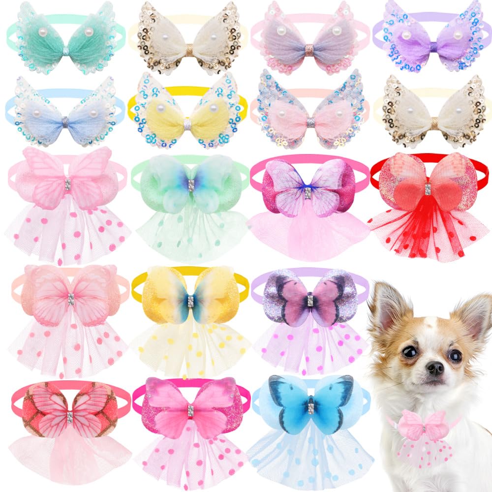 Senniea lace dogs bows with pearls for elegant daily wear and events