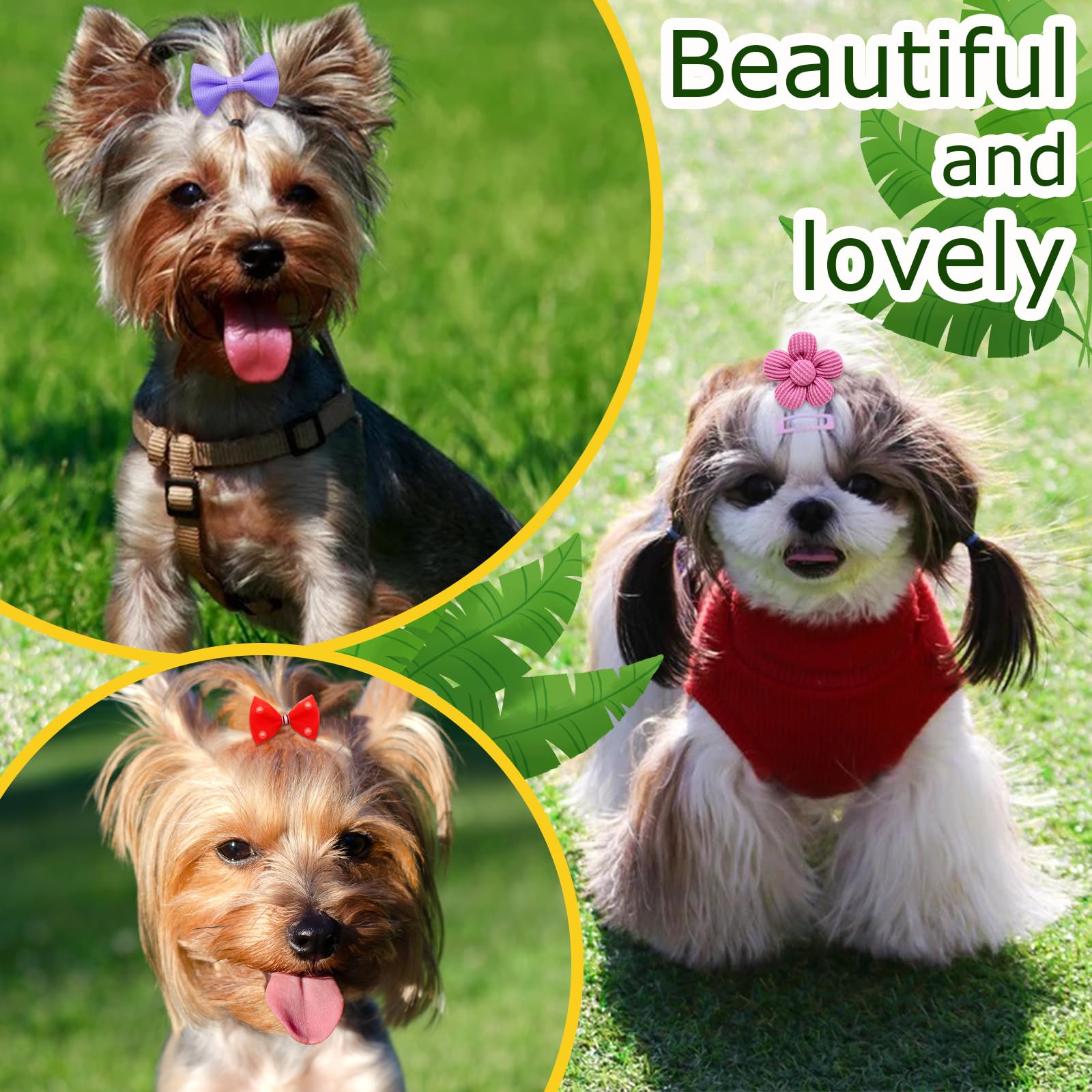 Senniea bulk dog bows ideal daily wear and party moments.