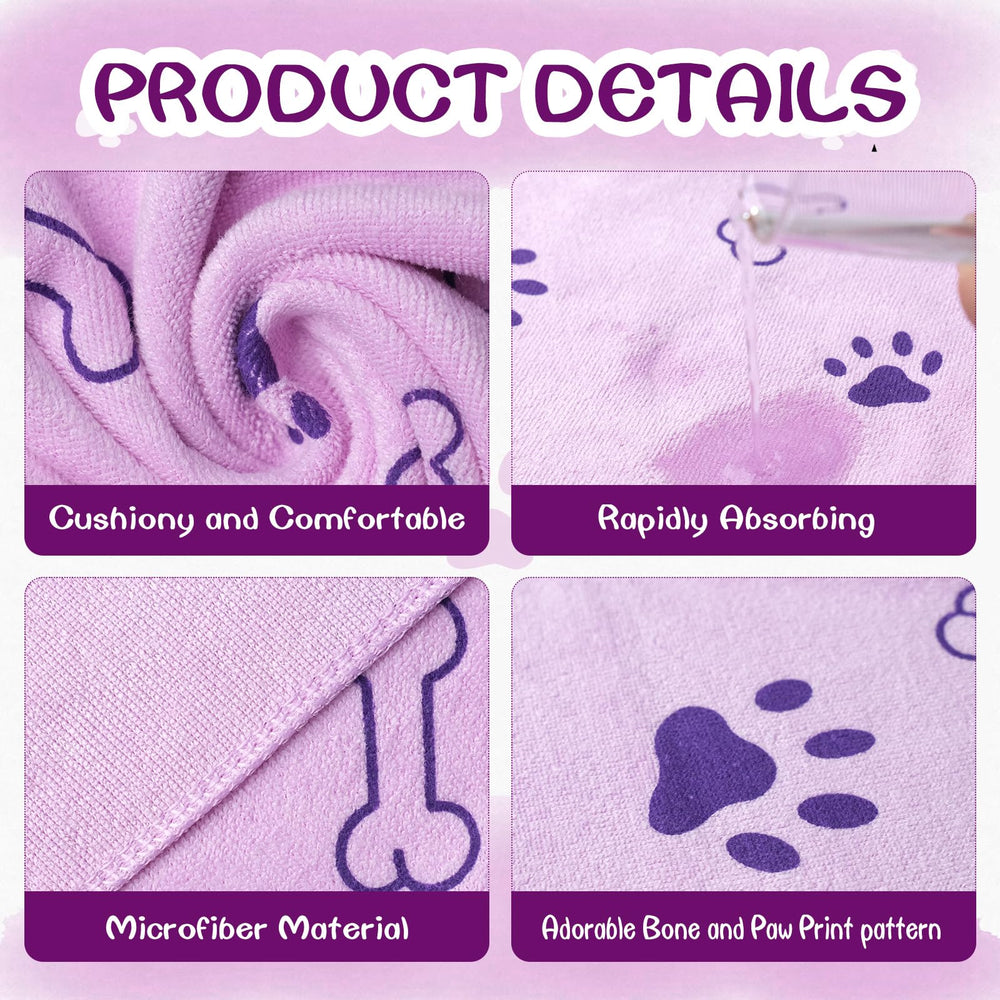 Senonapo color-differentiated towels simplify towel selection during grooming.