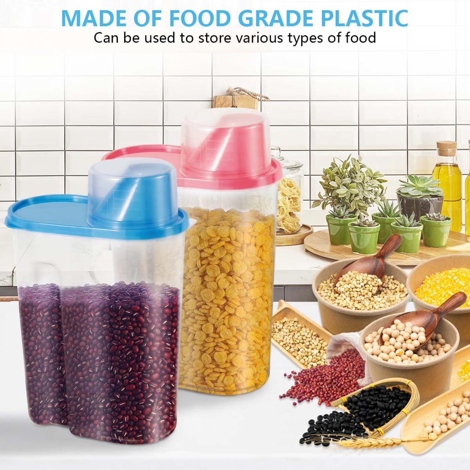 SenseYo 2lb 2.5L capacity helps store more pet food.