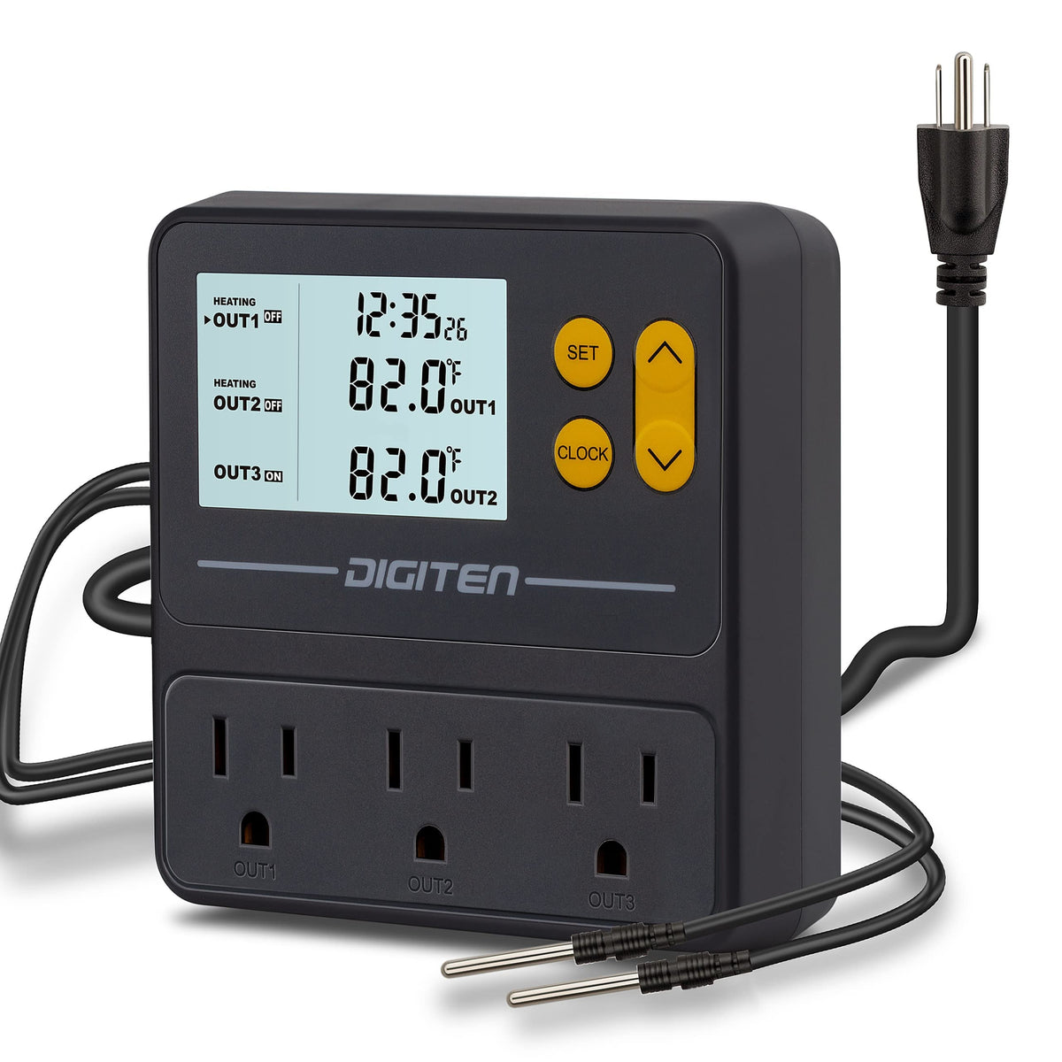 SENSTREE reptile temp controller with 3 outlets for precise habitat management