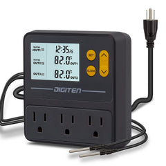 SENSTREE reptile temp controller with 3 outlets for precise habitat management