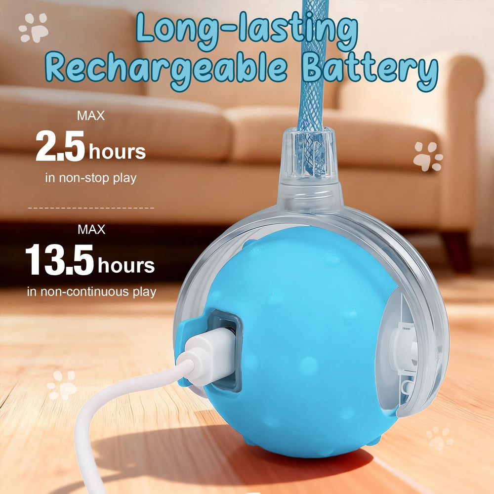 Sentoo motion activated ball starts moving when touched for spontaneous play