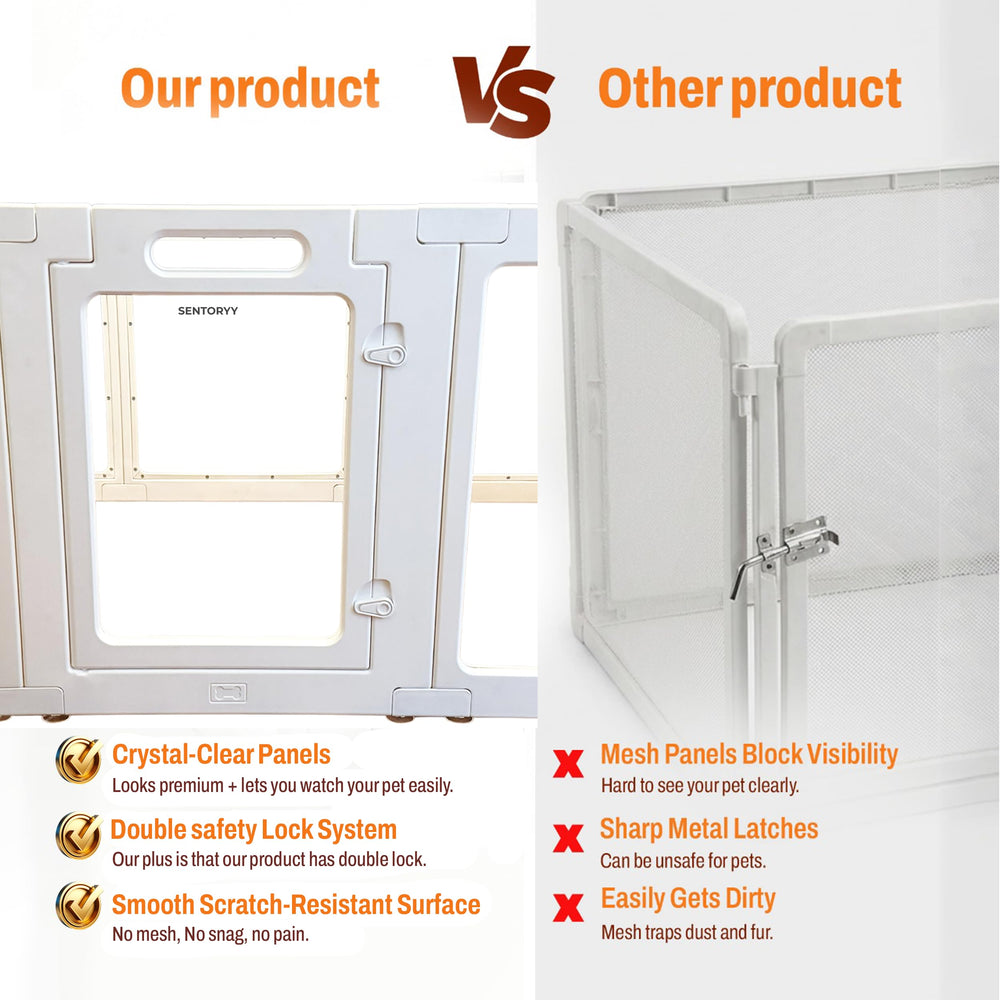 SENTORYY modern design blends with home décor while keeping pets safe