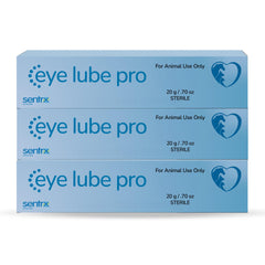 Sentrx Eye Lube Pro packaging with 20g tubes for on-the-go moisture care.