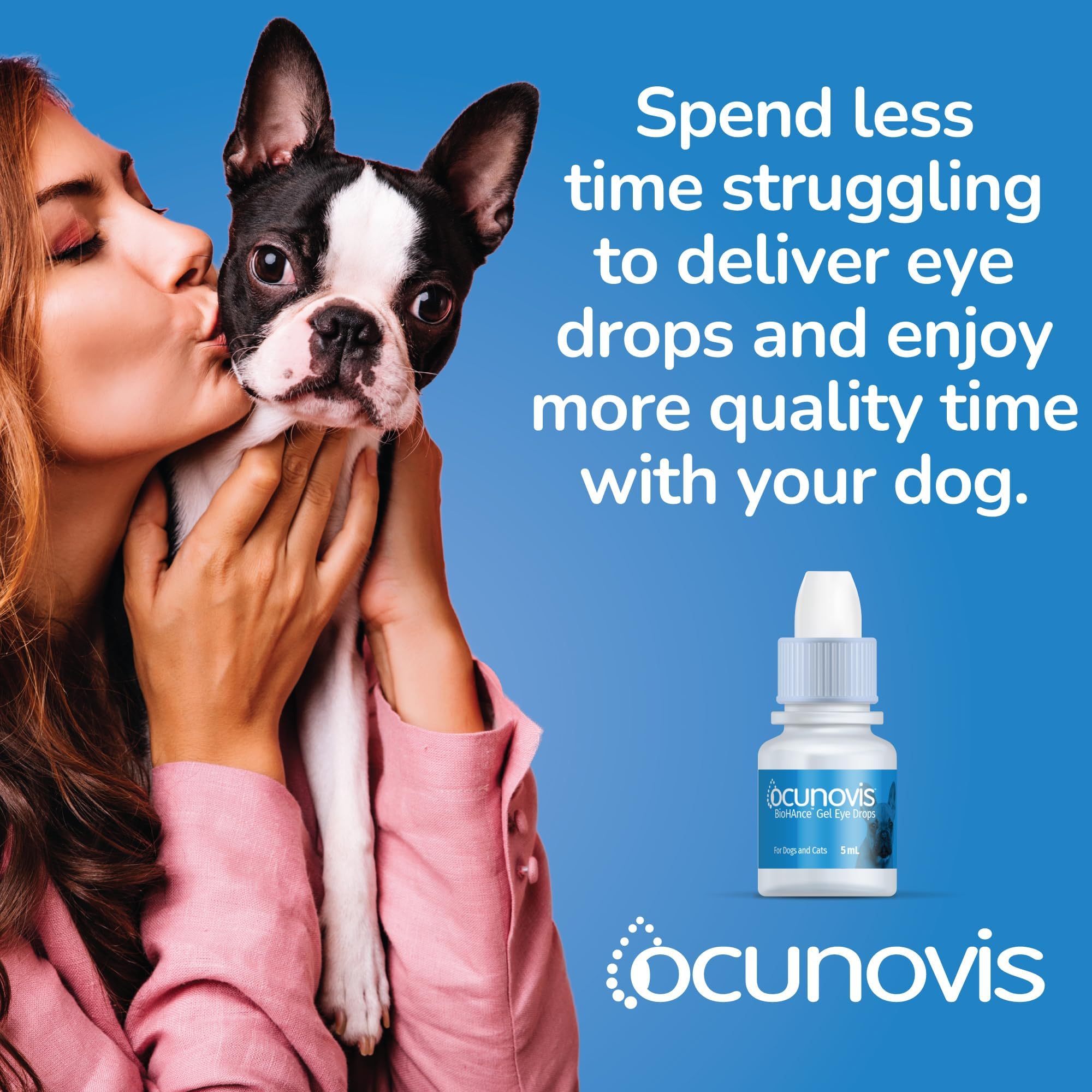 Sentrx Ocunovis provides dry-eye support for dogs and cats.