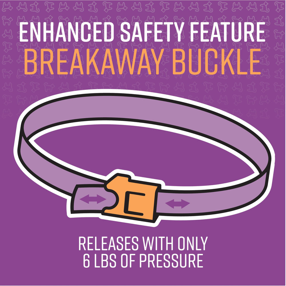 Simple usage guide image with Sentry calming collar for cat care.