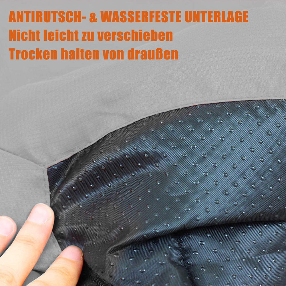 Senzkon bed with non-slip bottom keeps it in place on various surfaces.