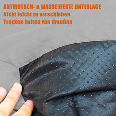 Senzkon bed with non-slip bottom keeps it in place on various surfaces.