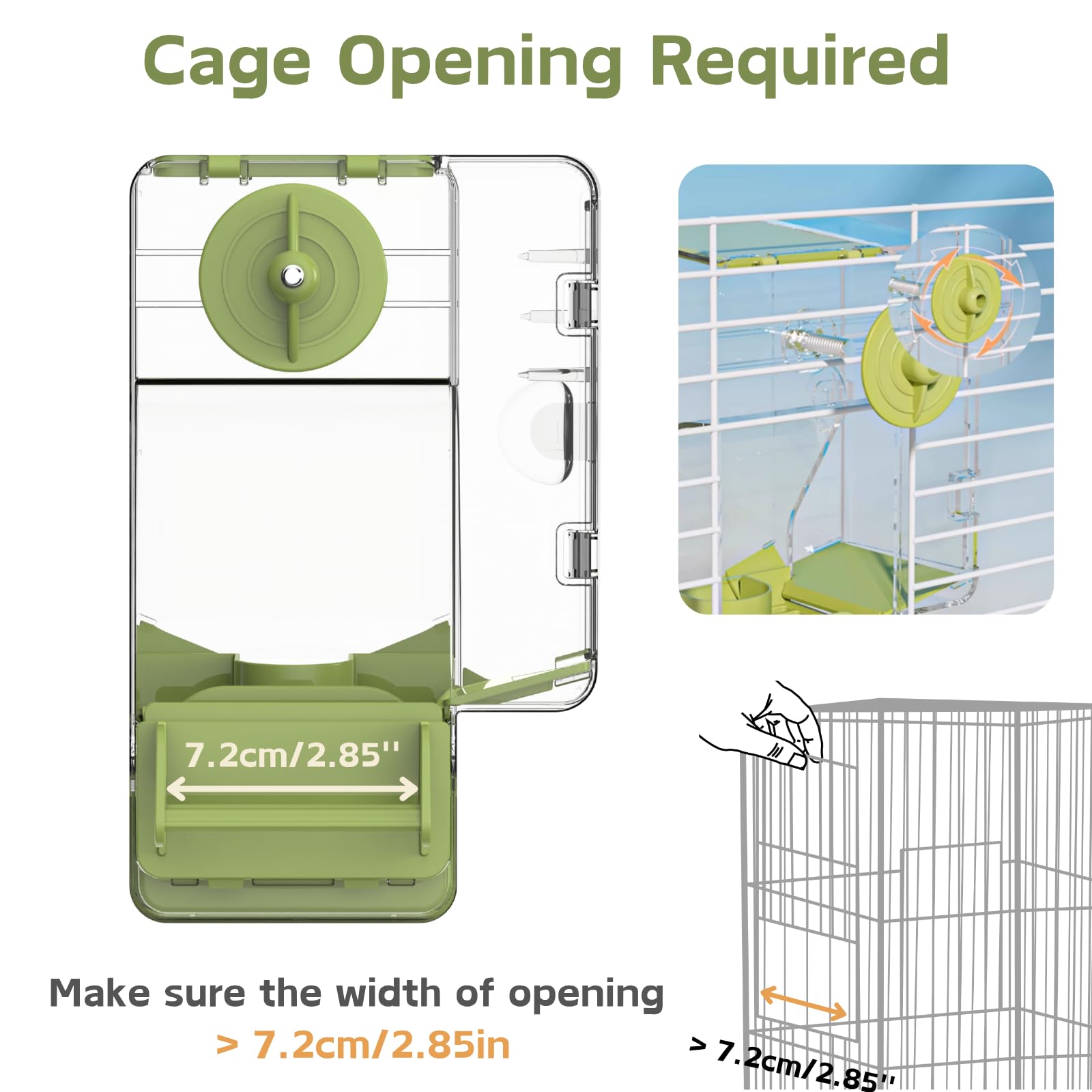 Septillar fruit and vegetable mount secures diverse foods for healthier feeding.