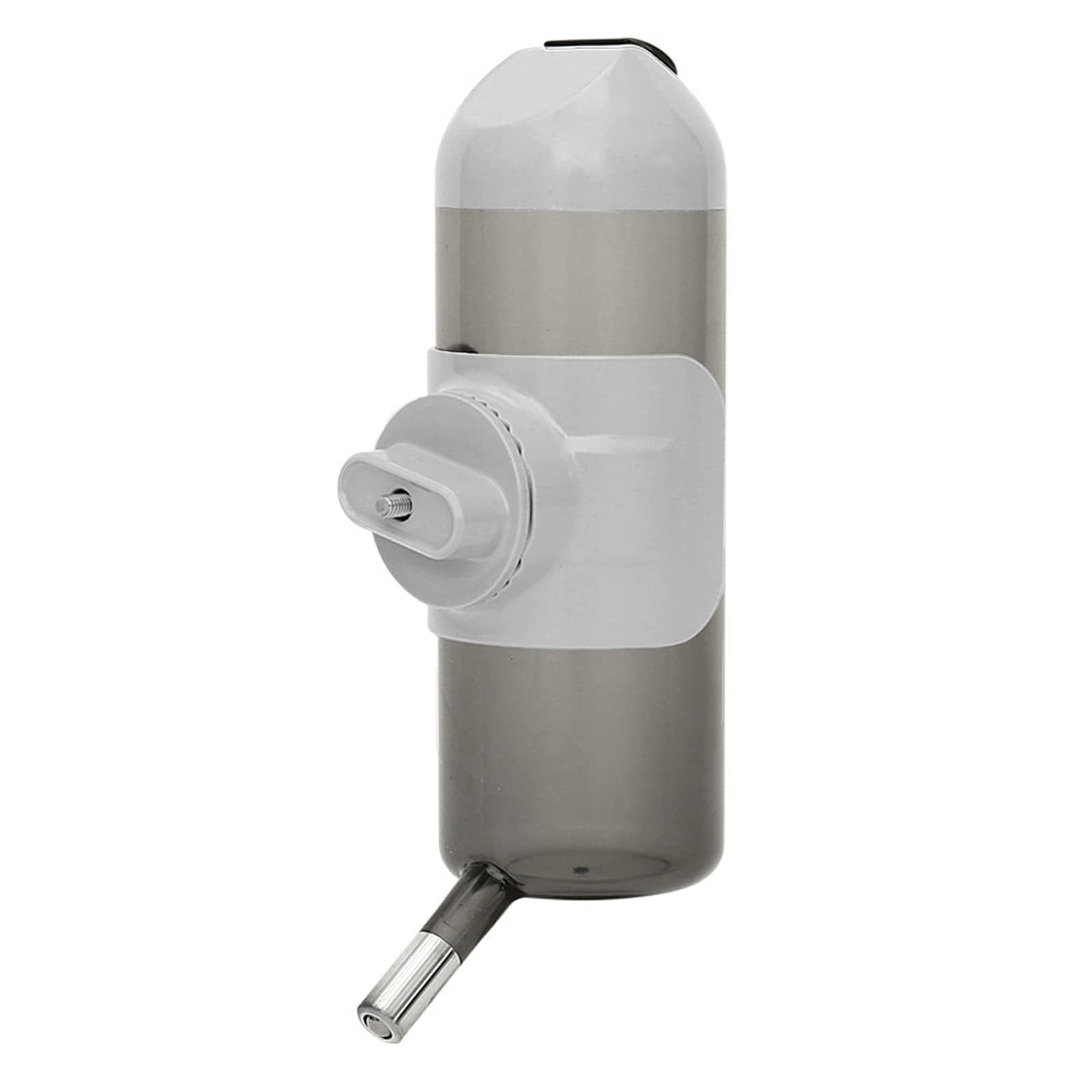 Septillar pet water bottle front view with hanging cage design for spill-free hydration
