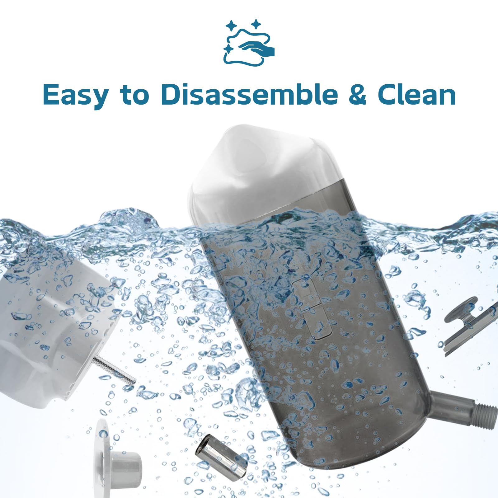 Septillar water bottle silicone seal ensures secure, non-toxic operation