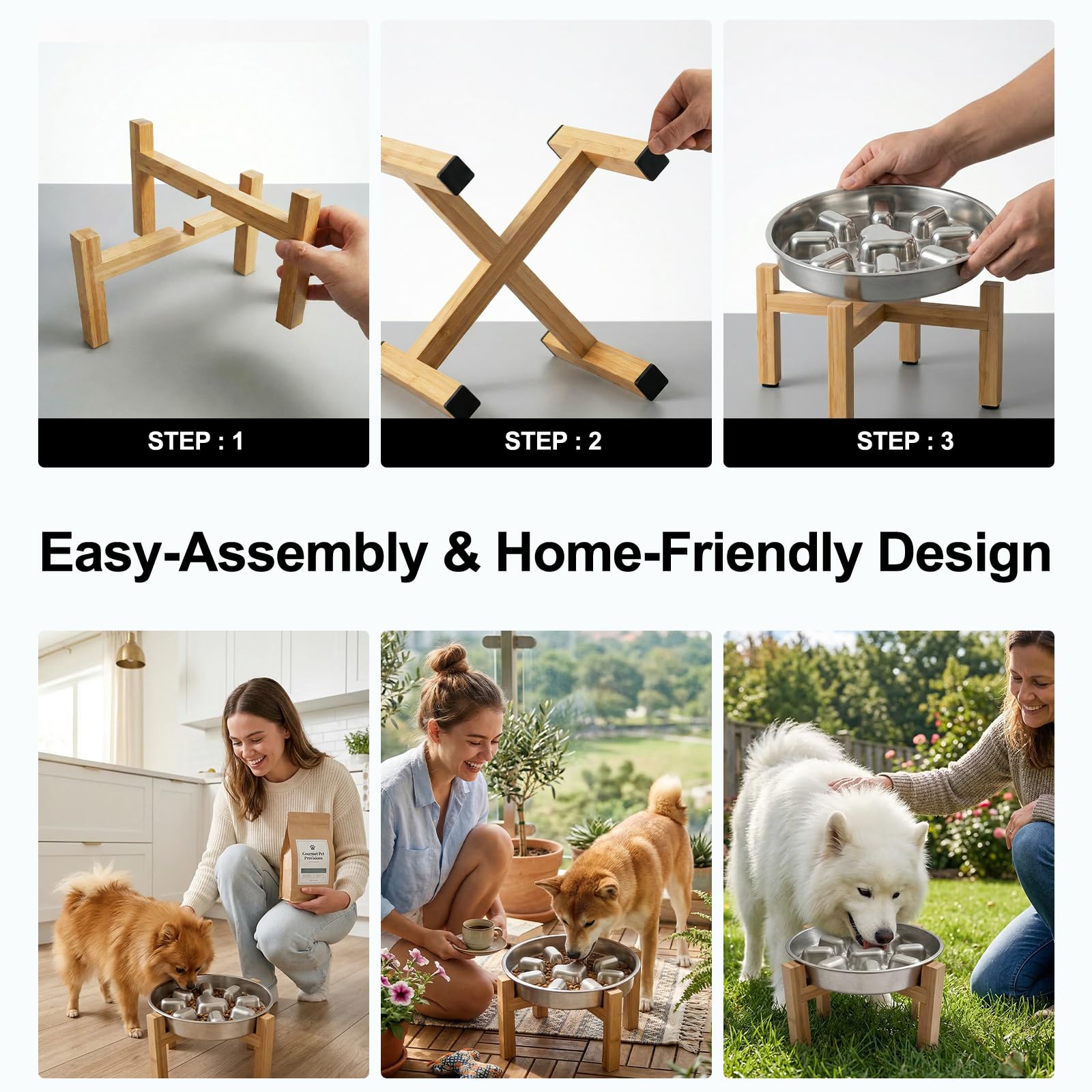 Home-friendly design fits kitchens or living rooms with a clean look.