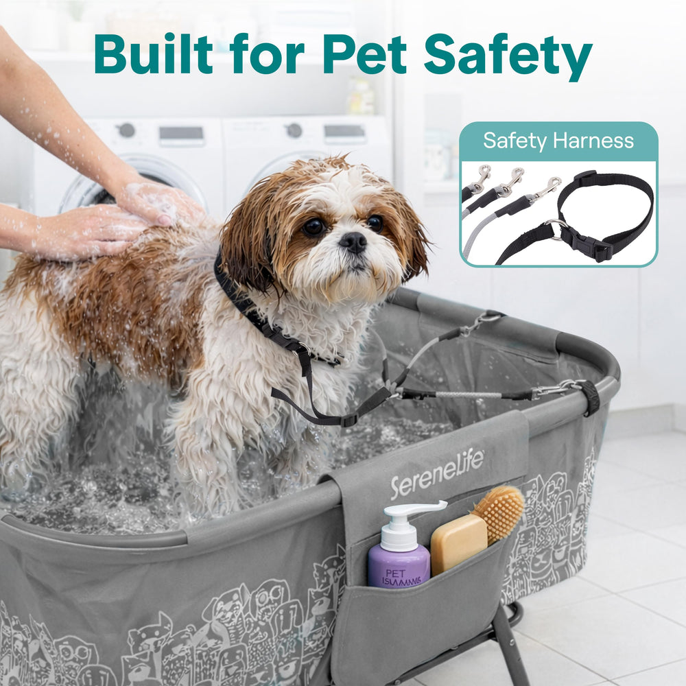 SereneLife anti-slip legs stabilize the tub on any surface