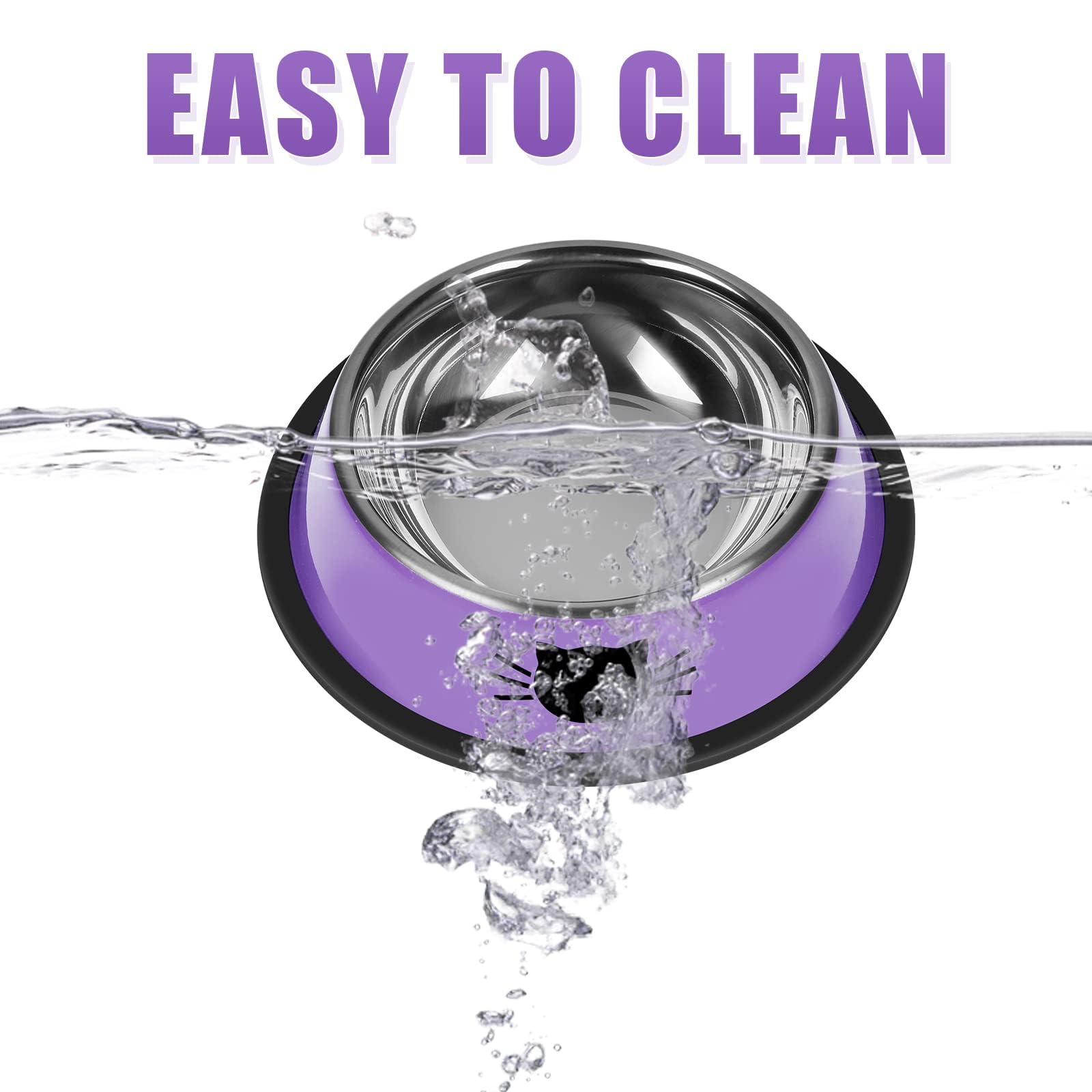Serentive 7 oz capacity bowls ideal for small cats.