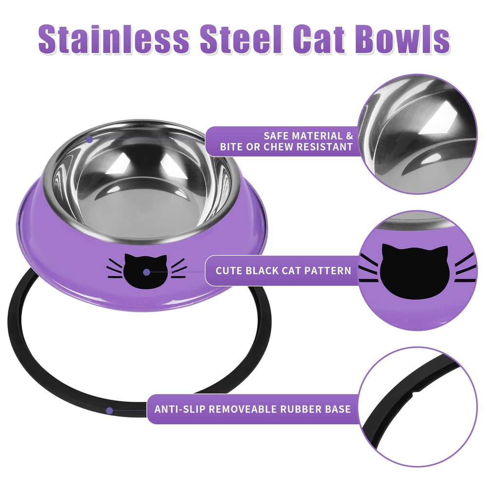 Serentive bowls with removable rubber base for easy cleaning.