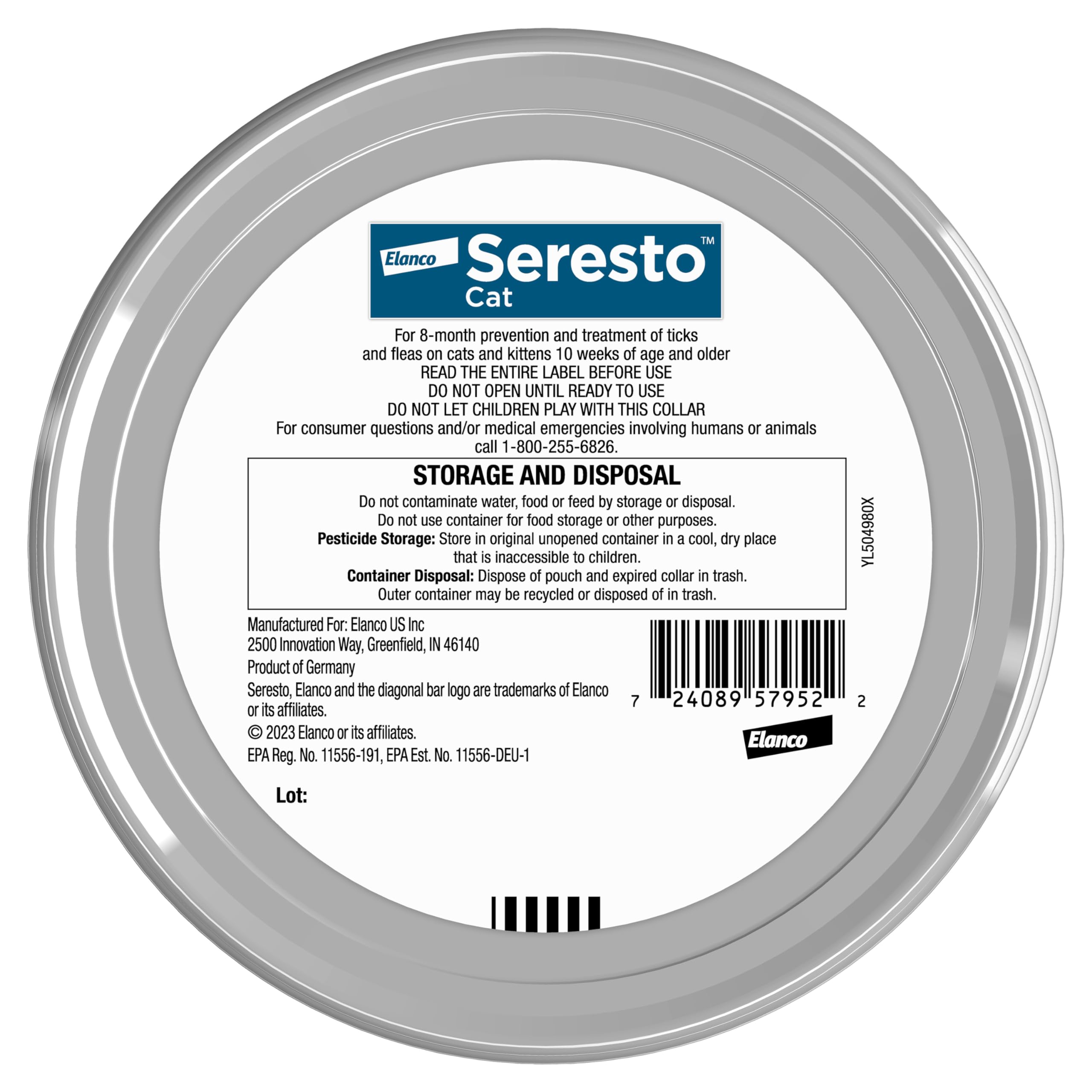 Seresto Cat collar kills reinfesting fleas within two hours.