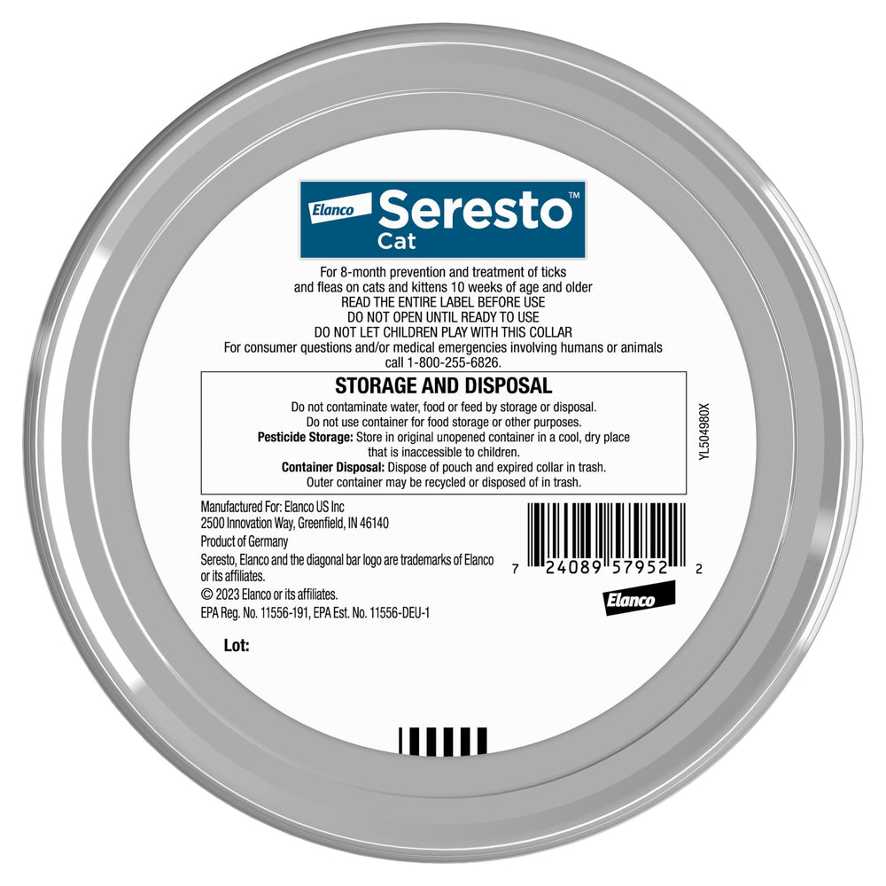 Seresto Cat collar kills reinfesting fleas within two hours.