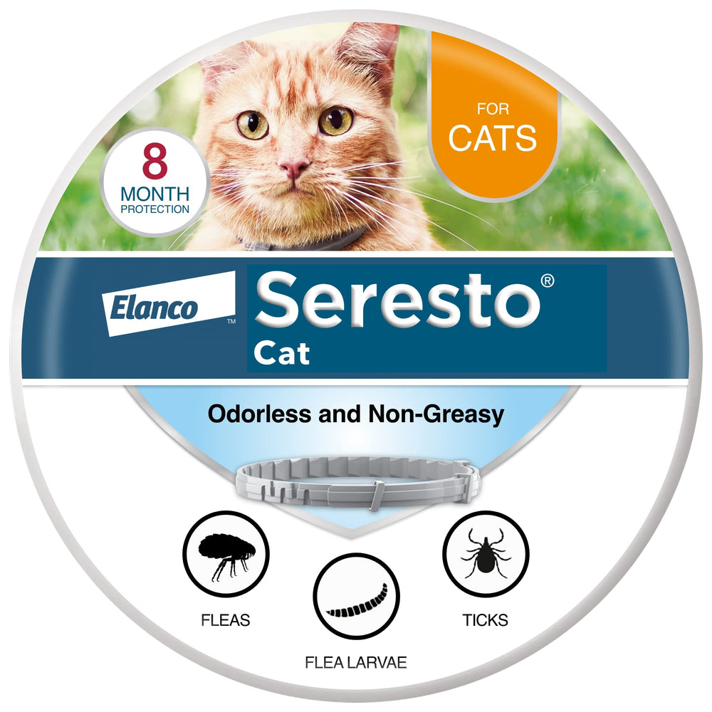Seresto Cat collar kills and repels fleas for eight months.