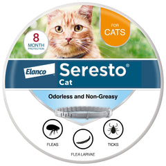 Seresto Cat collar kills and repels fleas for eight months.