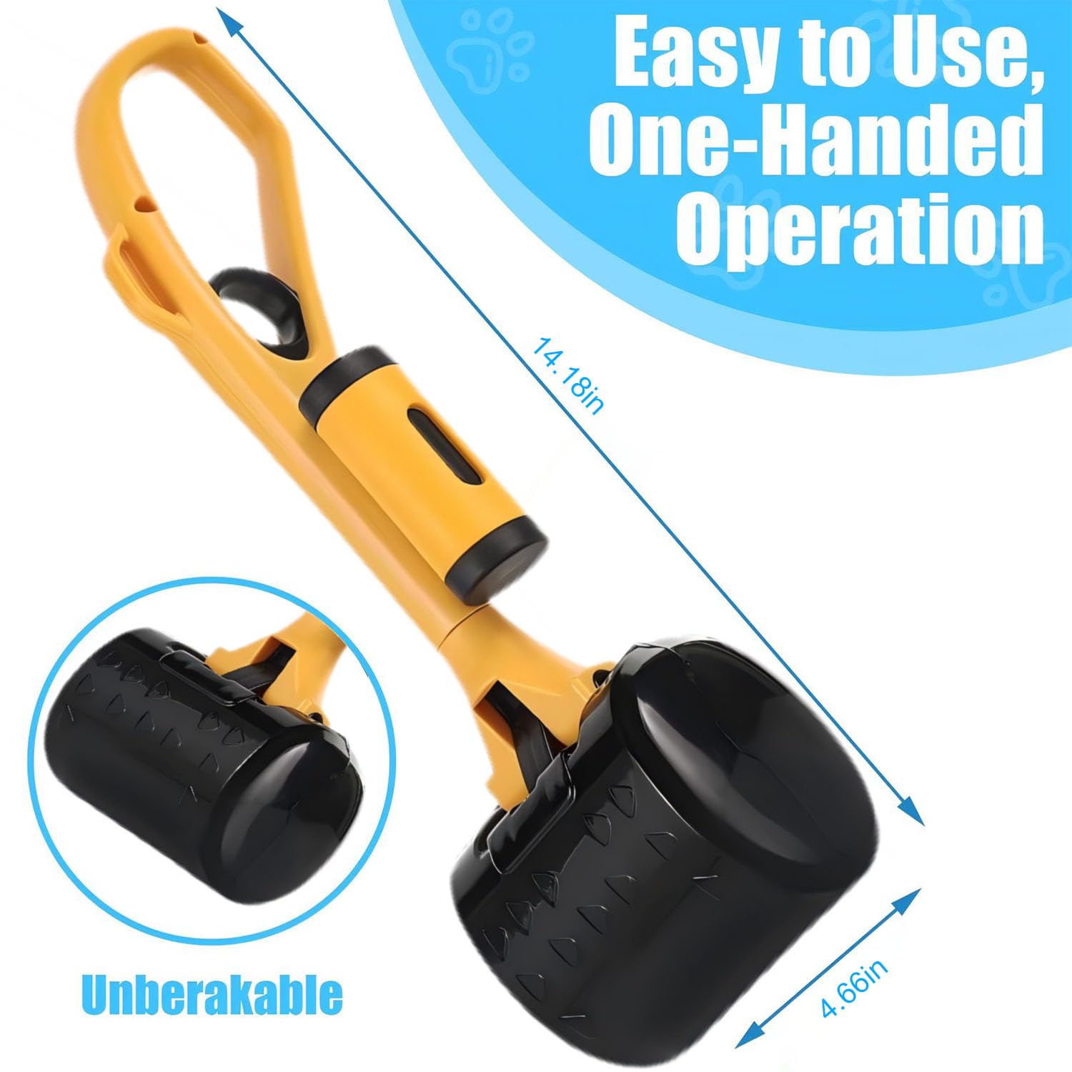 SESAWILLIAM serrated claw demonstrates secure pickup of debris on various surfaces
