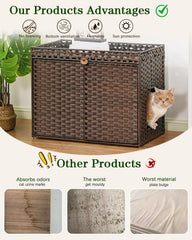 SETVSON enclosure top surface used as a cat perch with stylish finish