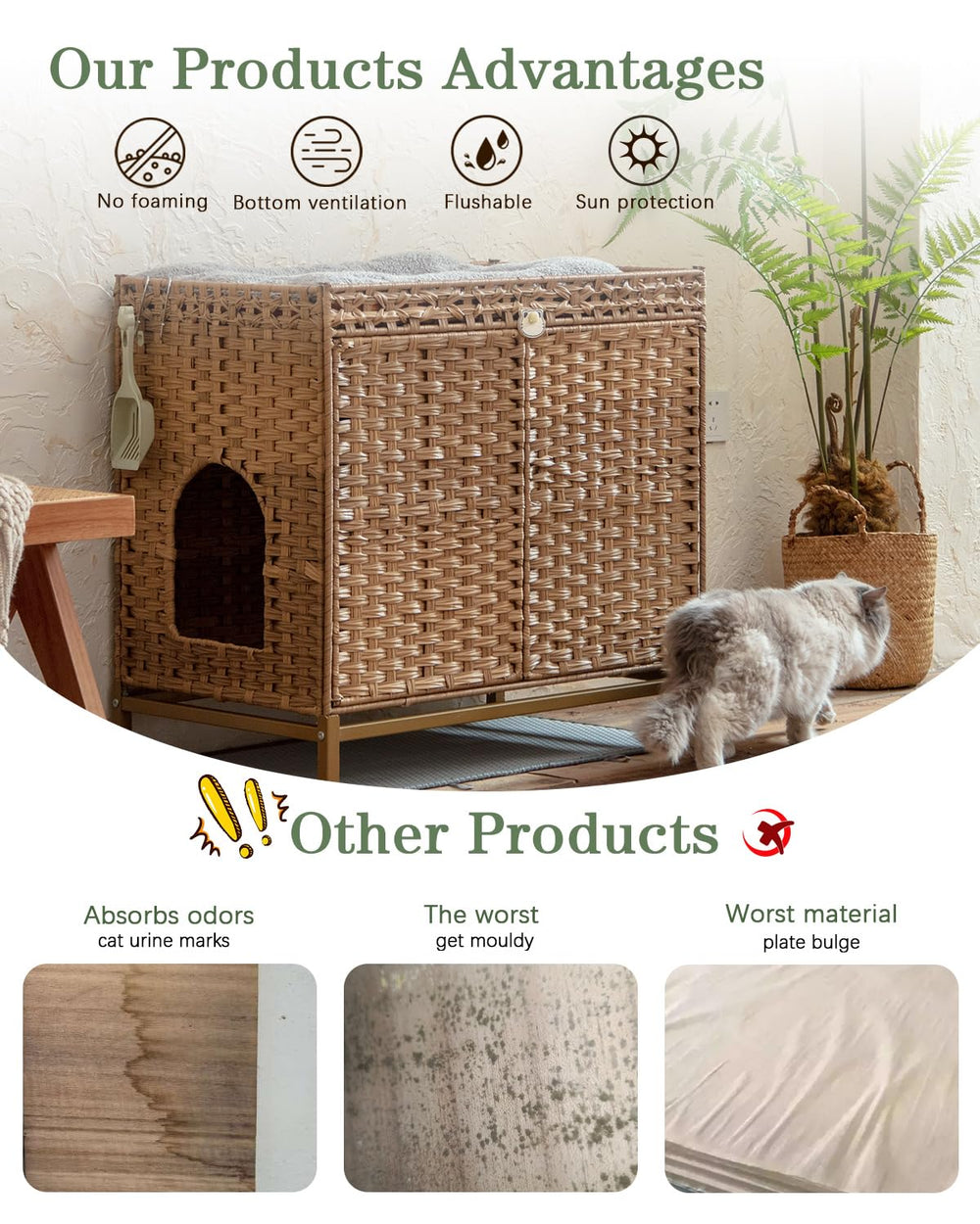 SETVSON hidden rattan close-up highlights hand-woven texture and safety.