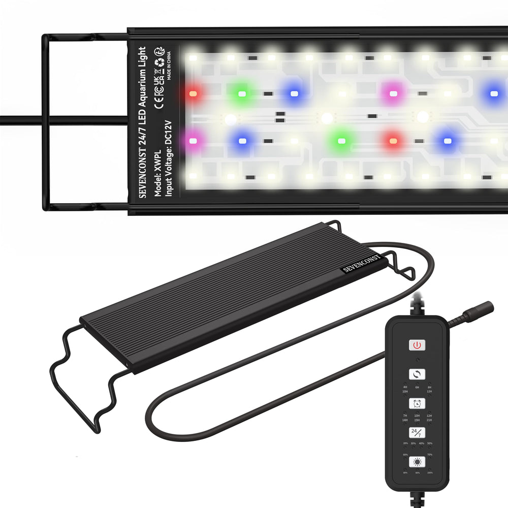 SevenCONST full-spectrum aquarium light for plants and fish colors