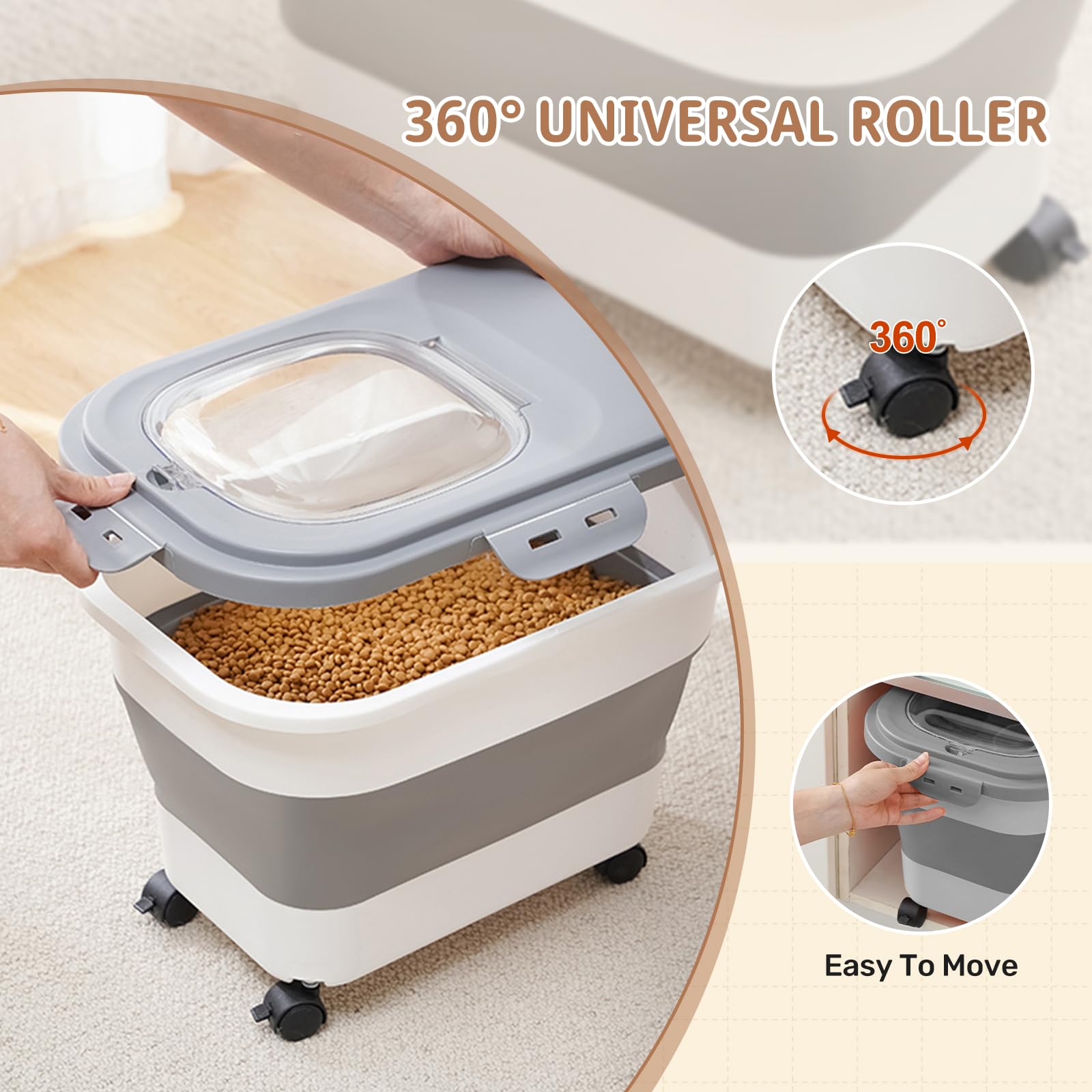 SEWIU moisture-proof seal preserves dry food freshness