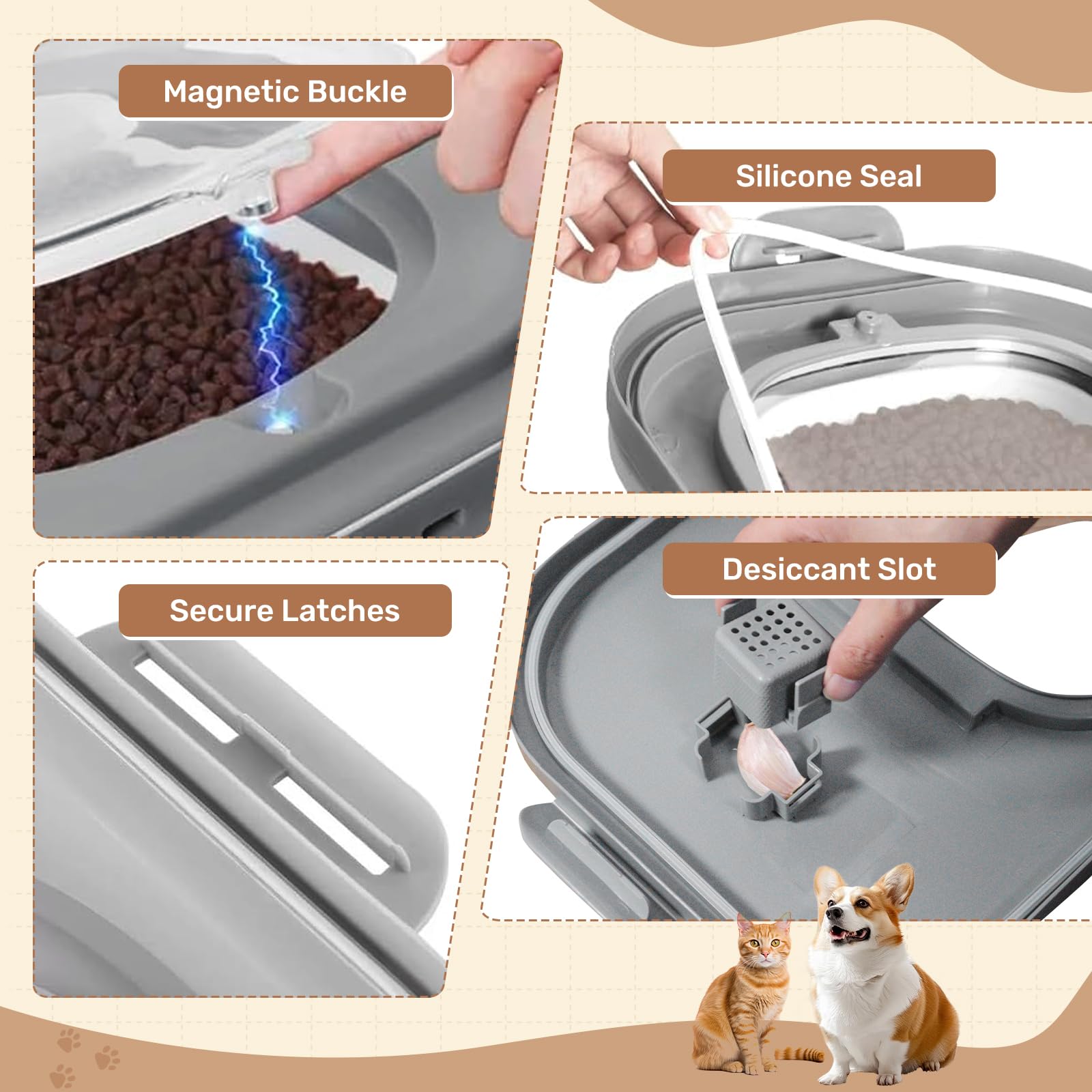 SEWIU travel silicone dog bowl included for outings