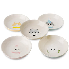 Seyatoo cat bowl with colorful pattern enhances mealtime appeal for cats.