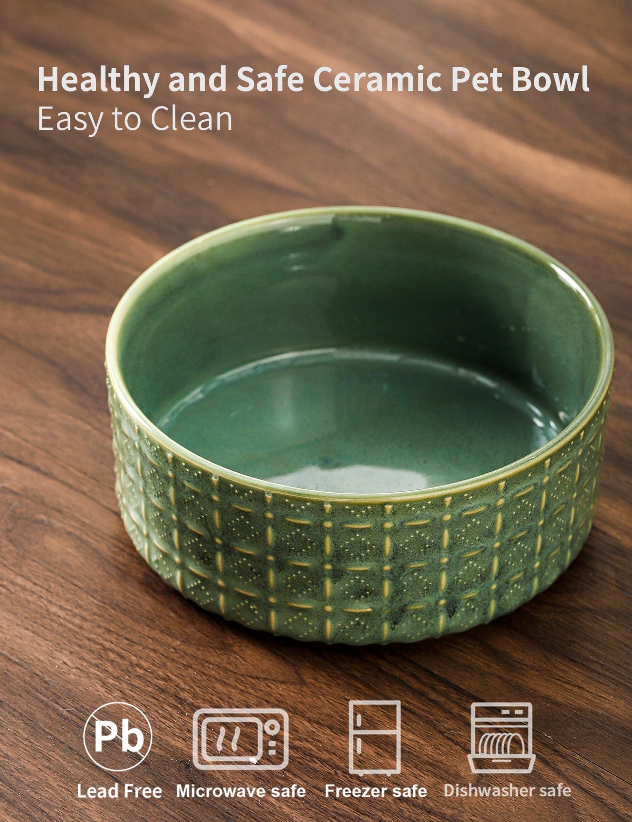 Seyatoo 3 cups capacity bowl for dry food and water.