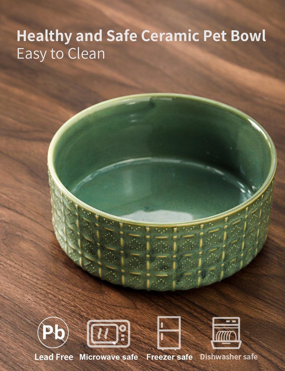 Seyatoo 3 cups capacity bowl for dry food and water.