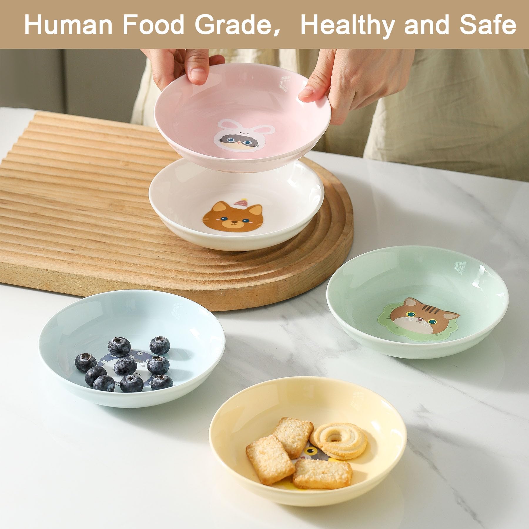 Seyatoo dishwasher-safe and microwave-safe bowls for convenient reheating.
